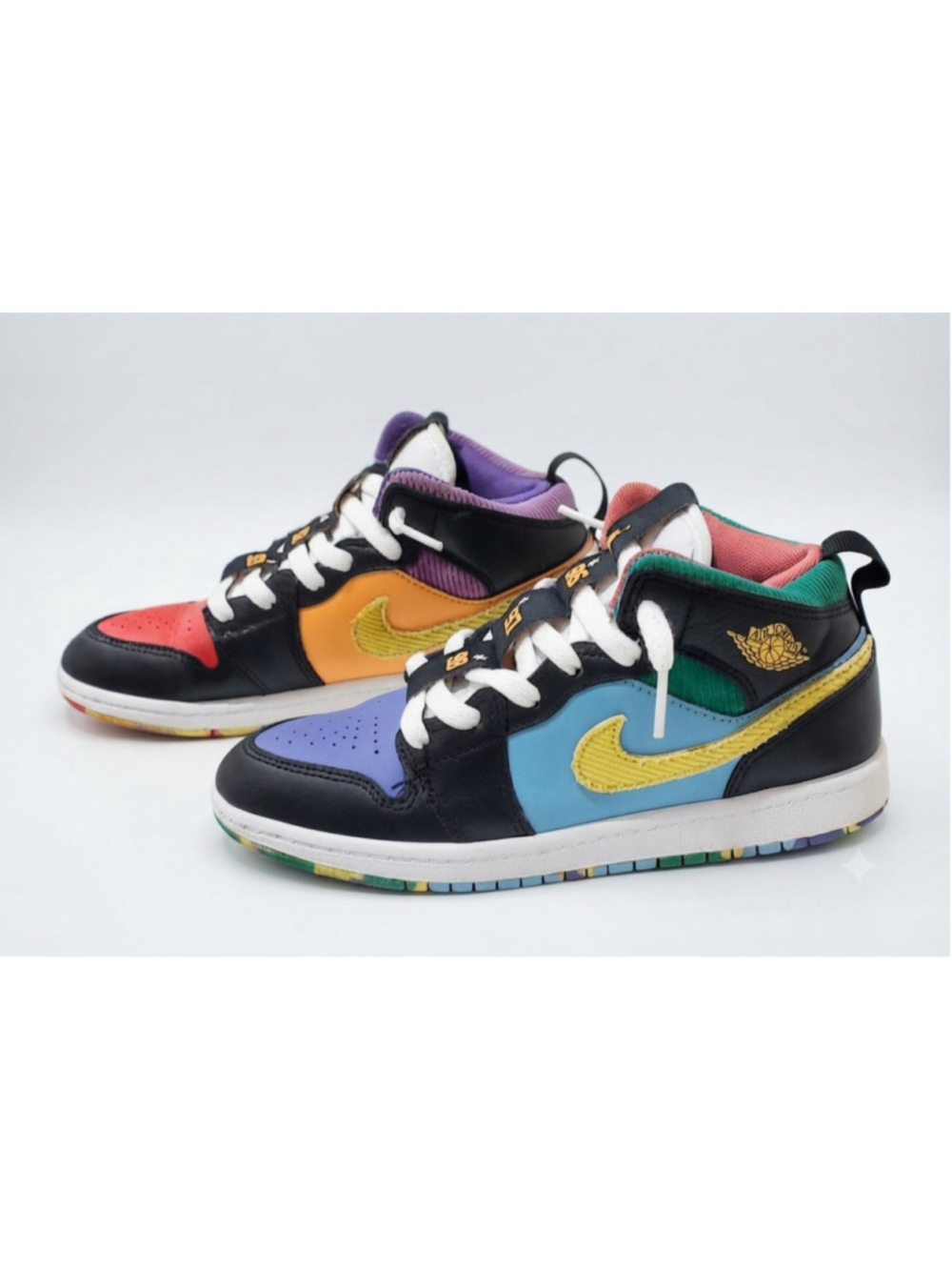 Nike Air Jordan 1 Mid GS "Six Championships" "Sneaker school edition" size 3Y